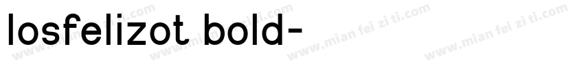 losfelizot bold字体转换